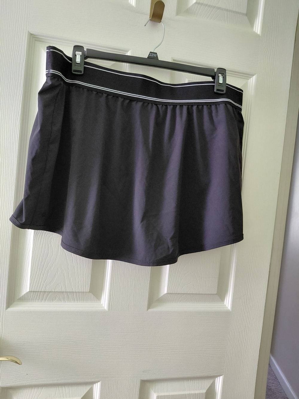 Avia Black Skort with White Waist Stripe